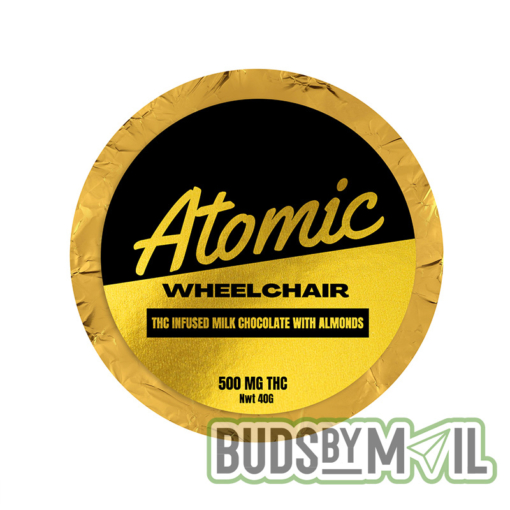 Atomic Wheelchair Milk Chocolate & Almonds Puck - (500mg THC) - Image 2