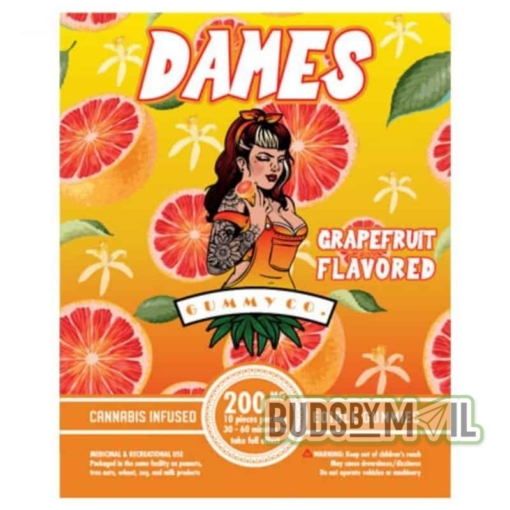 Dames Grapefruit Gummies - (200mg THC)