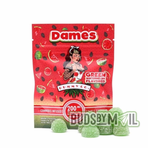 Dames Watermelon Gummies - (200mg THC)