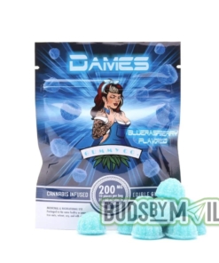 Dames Sour Blue Raspberry Gummies - (200mg THC)