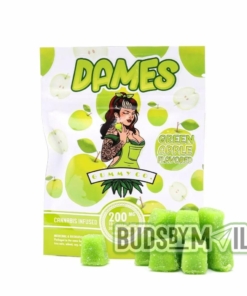 Dames Sour Green Apple Gummies - (200mg THC)