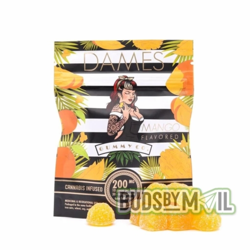 Dames Sour Mango Gummies - (200mg THC)