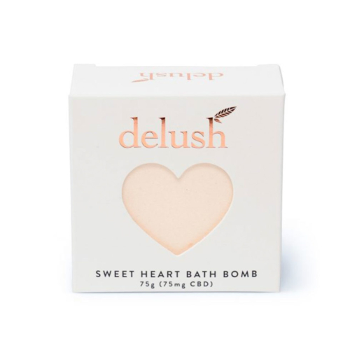 delush - Sweet Heart CBD Bath Bombs - 75mg