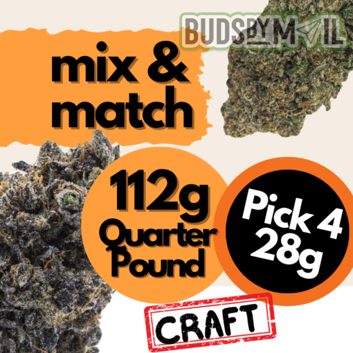 Premium Craft Cannabis Mix and Match - Quarter Pound (4 x 28 grams)